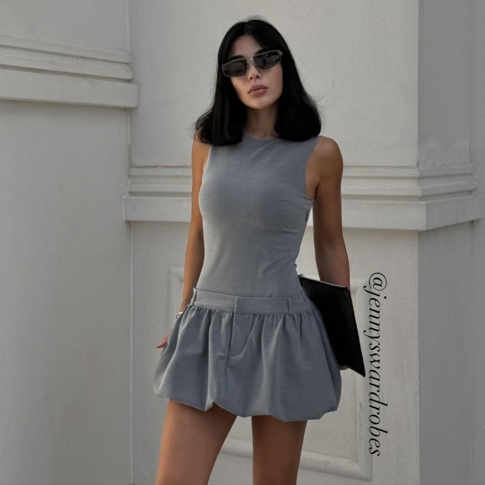 Zara balloon voluminous short dress size XS - Picture 2 of 14